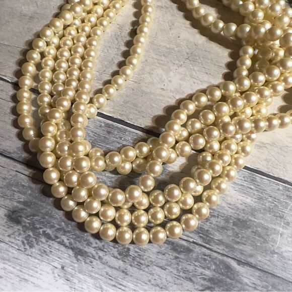 Vintage Carolee Multi Strand Pearl Necklace - Picture 3 of 8